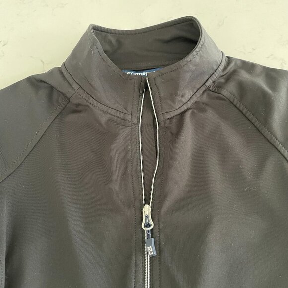Cutter & Buck 1/2 Zip LS Hi Neck Athletic Recycled Poly + Spandex Top Black Sz S - Picture 11 of 12